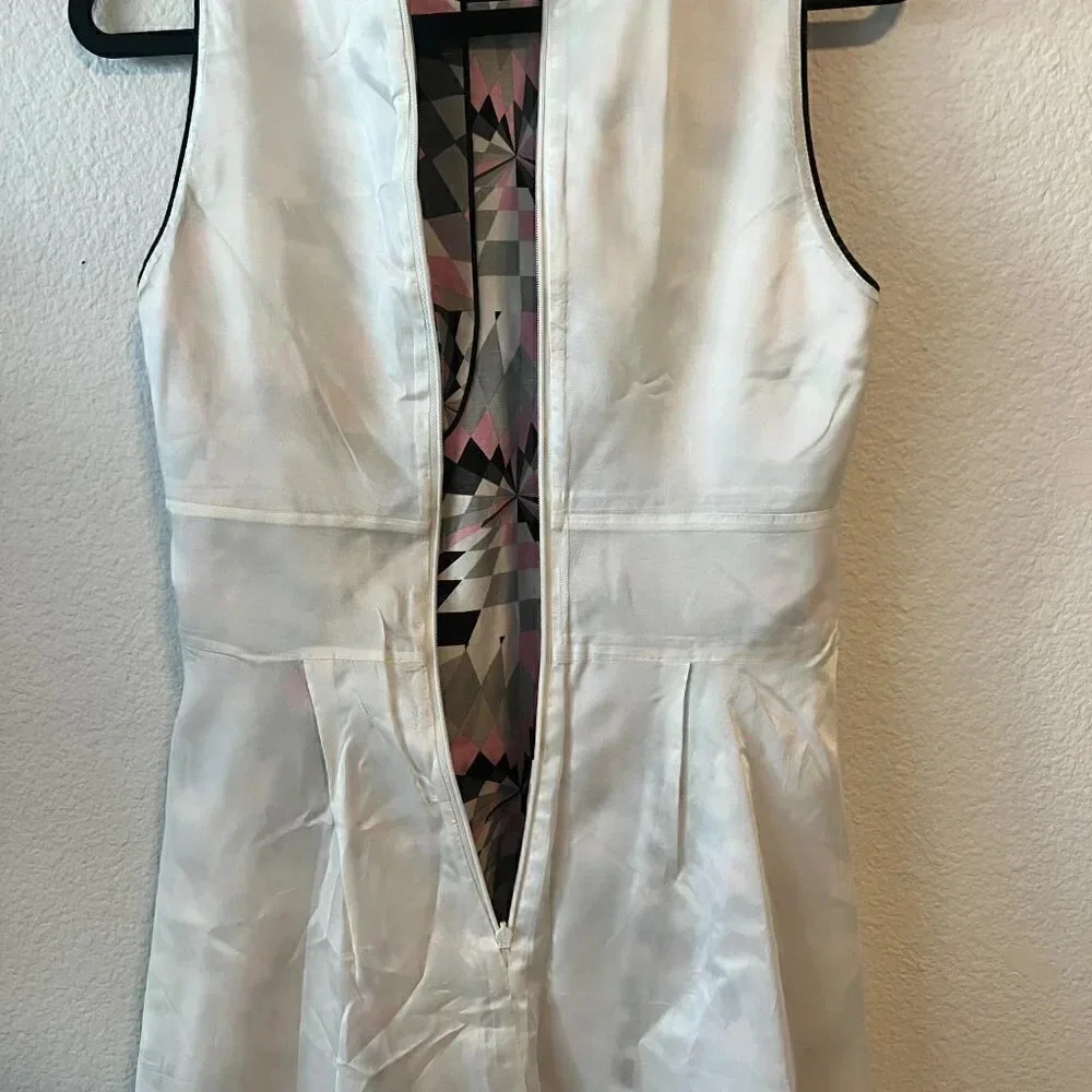 Tibi Black, Pink, White & Grey Isosceles Night Out Dress - Picture 7 of 7